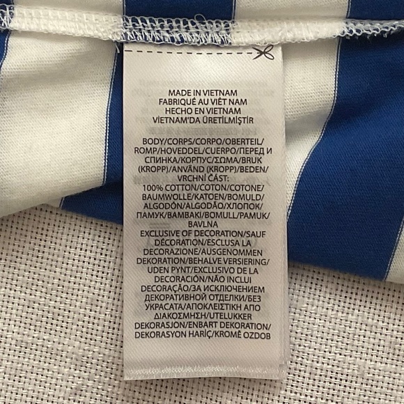 Ralph Lauren Olympic Team USA White Blue Striped Jersey Mens T-shirt Size M NWT - Picture 7 of 12